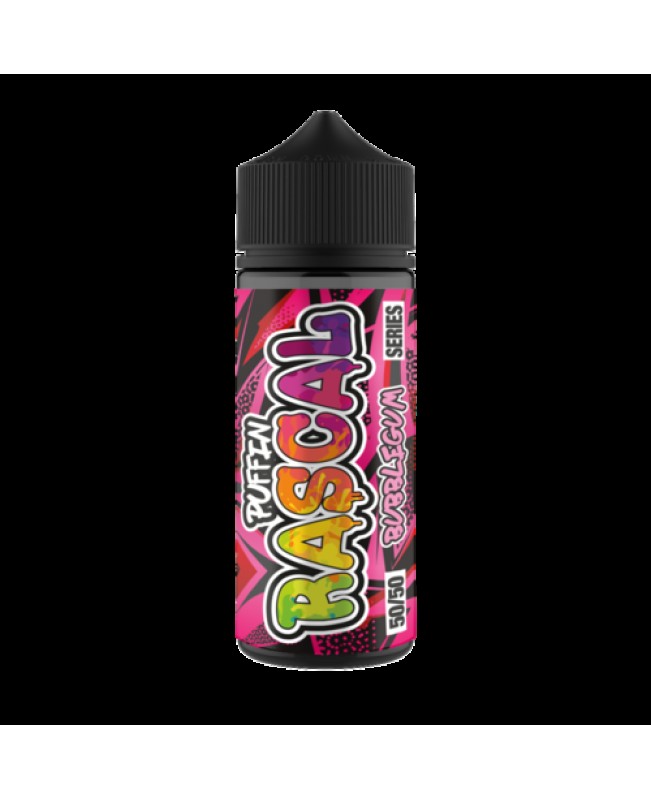 BUBBLEGUM E LIQUID BY PUFFIN RASCAL 100ML 50VG