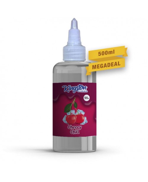 CHERRY CHILL E LIQUID KINGSTON MENTHOL 500ML 70VG