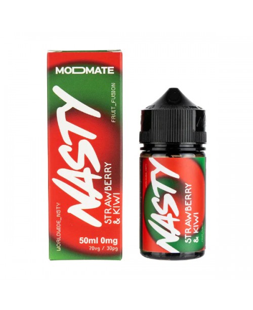 STRAWBERRY & KIWI E LIQUID BY NASTY JUICE MODM...