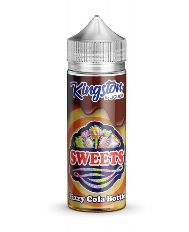 FIZZY COLA BOTTLES E LIQUID KINGSTON SWEETS 100ML 70VG