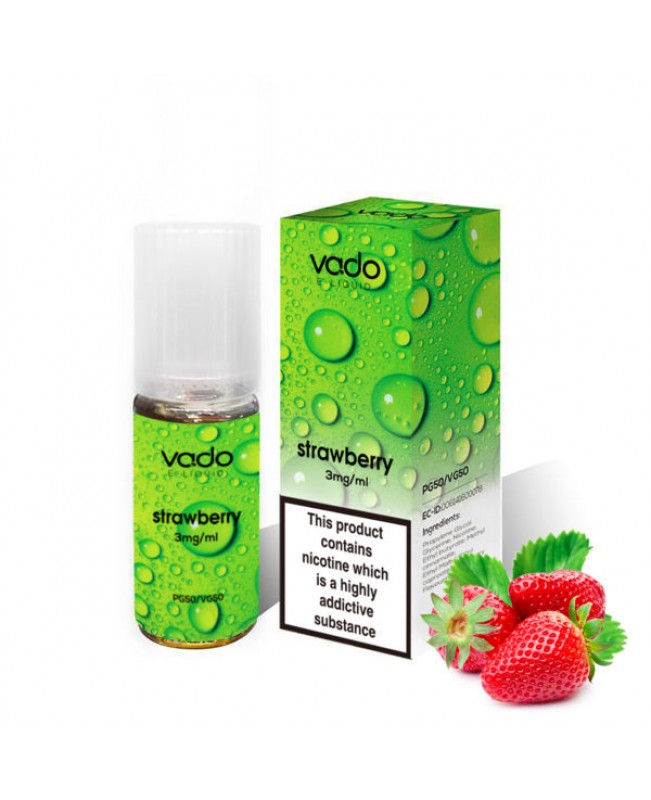 STRAWBERRY E LIQUID BY VADO 10ML- X10 X20 X50