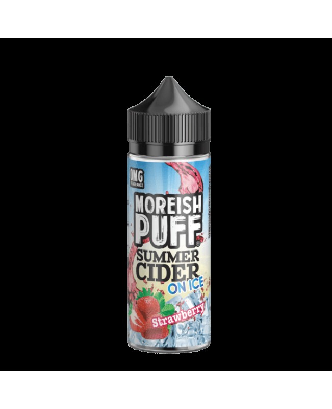 STRAWBERRY E LIQUID BY MOREISH PUFF - SUMMER CIDER ON ICE 100ML 70VG