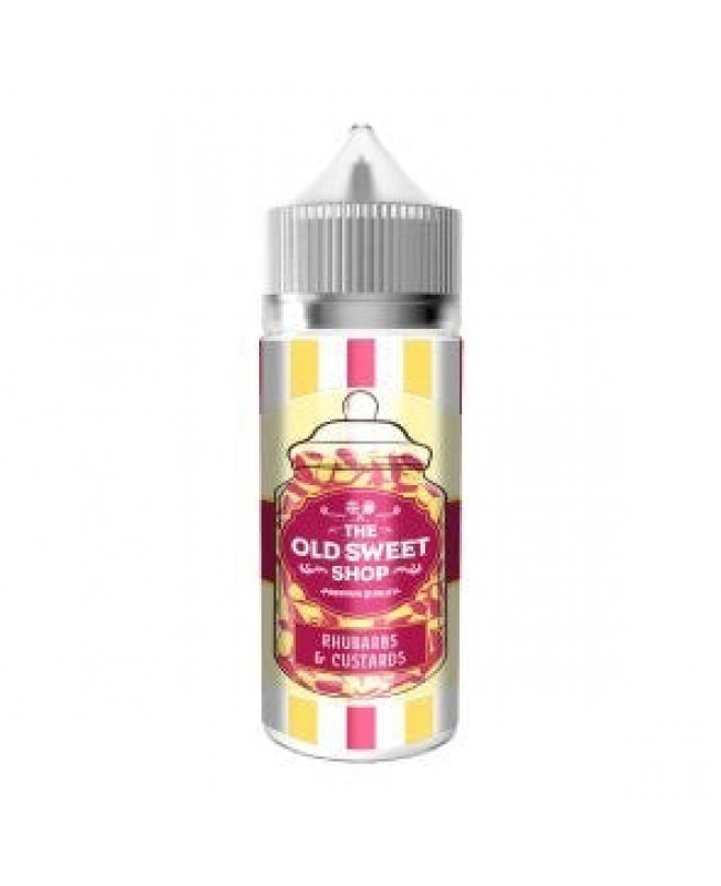 RHUBARB & CUSTARD E LIQUID BY THE OLD SWEET SHOP 100ML 50VG