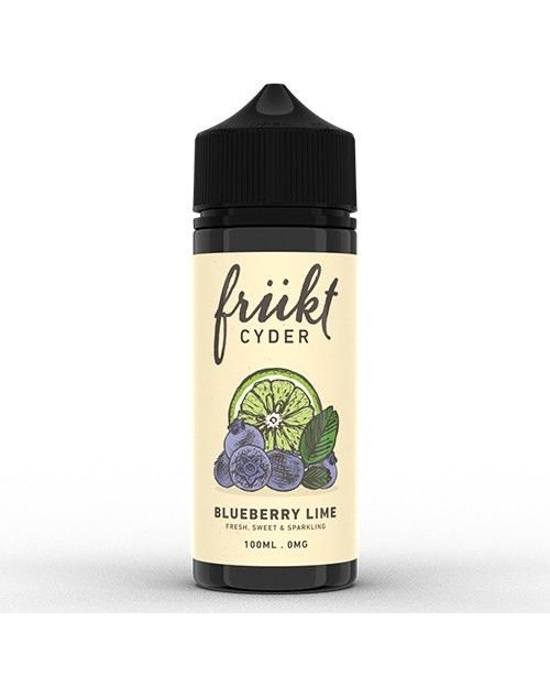 BLUEBERRY LIME E LIQUID BY FRUKT CYDER 100ML 70VG