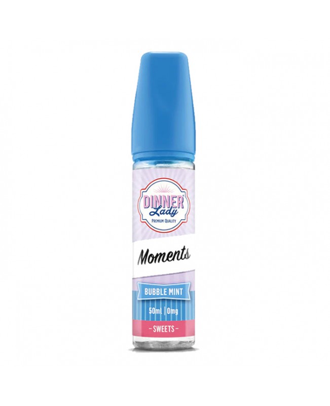 BUBBLE MINT E LIQUID BY DINNER LADY - MOMENTS 50ML 70VG