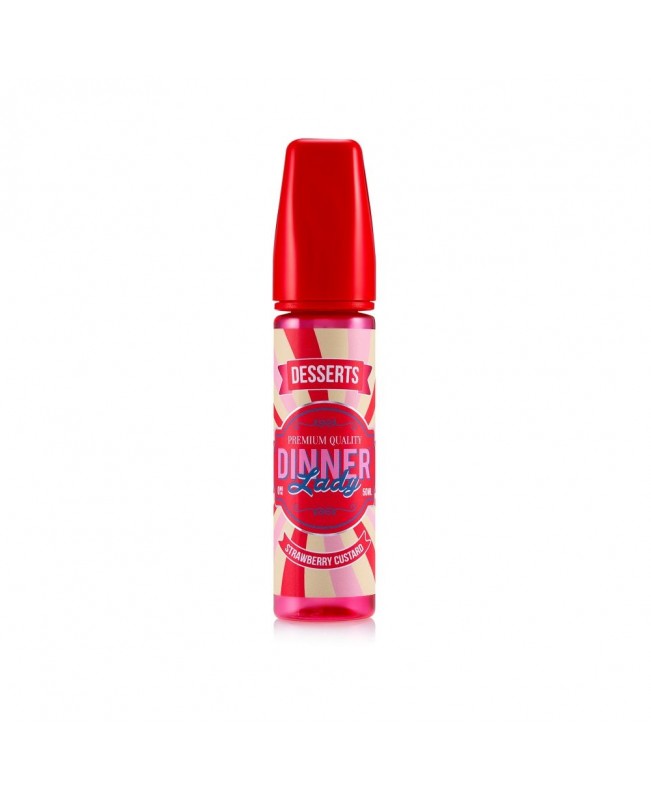 STRAWBERRY CUSTARD E LIQUID BY DINNER LADY - DESSERTS 50ML 70VG