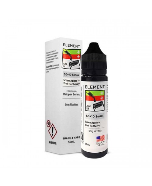 GREEN APPLE + KIWI REDBERRY BY ELEMENT 50ML 80VG