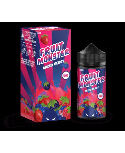 MIXED BERRY E LIQUID BY  FRUIT MONSTER 100ML 75VG