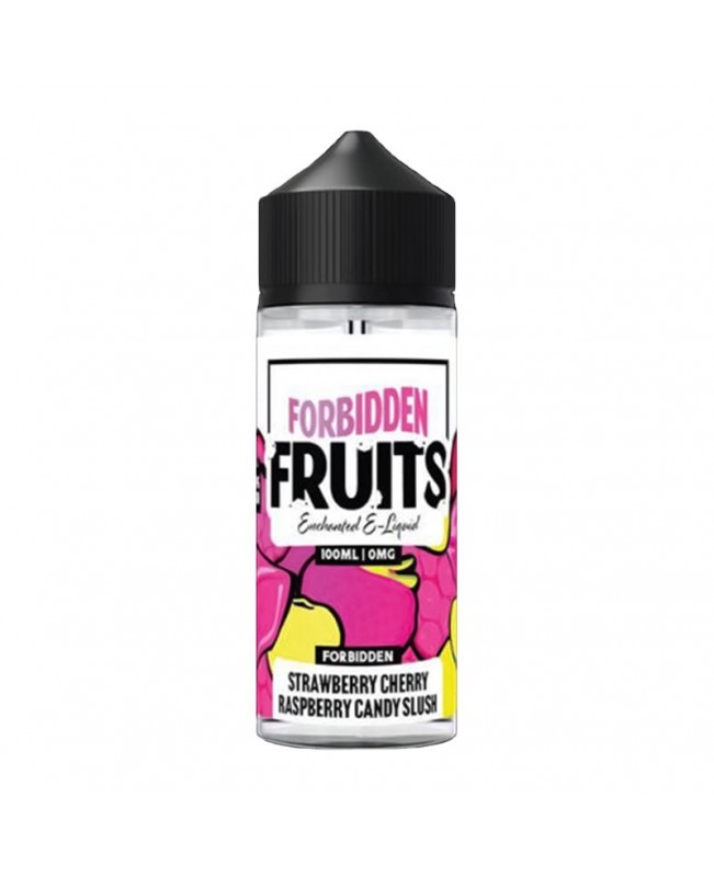 STRAWBERRY CHERRY RASPBERRY CANDY SLUSH E-LIQUID SHORTFILL BY FORBIDDEN FRUITS 100ML