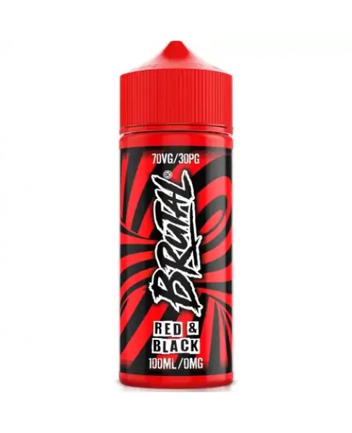 RED & BLACK E LIQUID BY BRUTAL 100ML 70VG