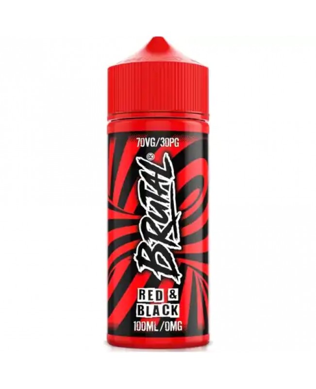 RED & BLACK E LIQUID BY BRUTAL 100ML 70VG