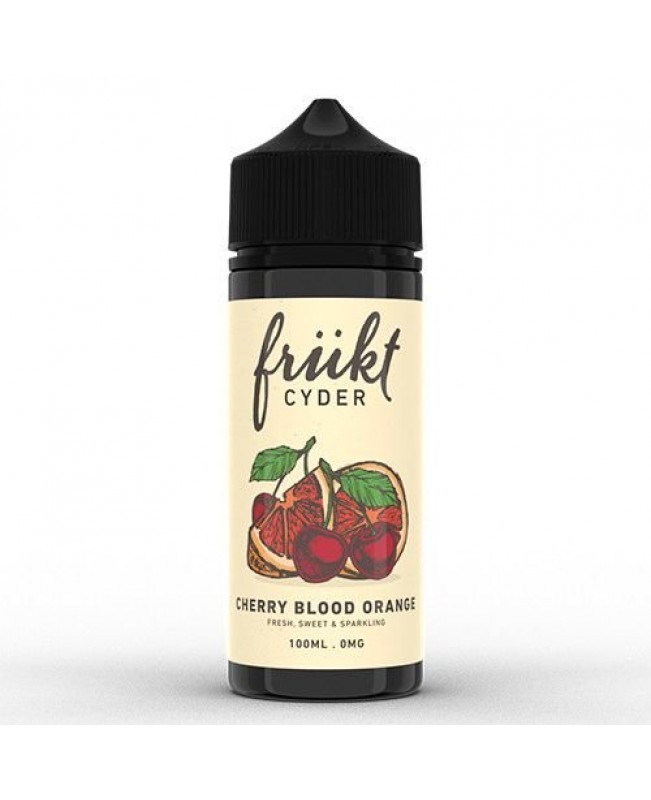 CHERRY BLOOD ORANGE E LIQUID BY FRUKT CYDER 100ML 70VG