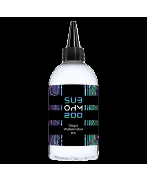 GRAPE WATERMELON E LIQUID BY SUB OHM 200 200ML 70V...