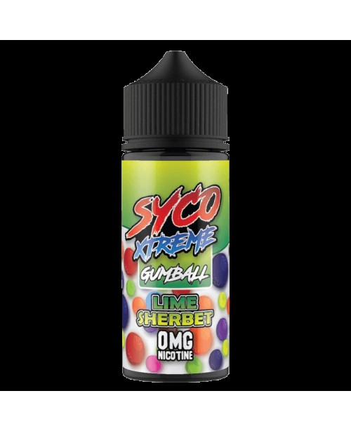 LIME SHERBET E LIQUID BY SYCO XTREME GUMBALL 100ML...