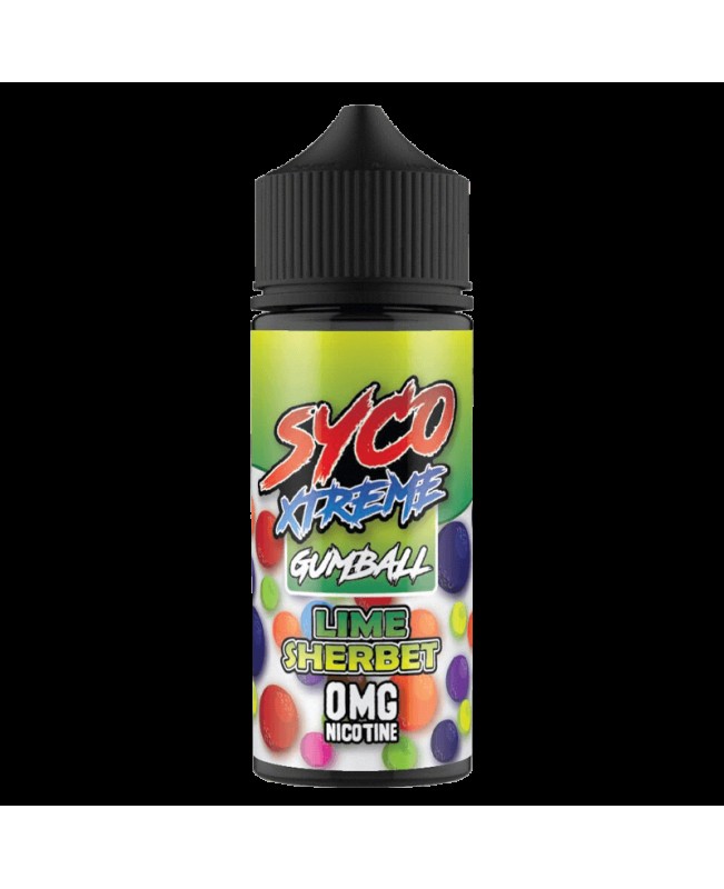 LIME SHERBET E LIQUID BY SYCO XTREME GUMBALL 100ML 80VG