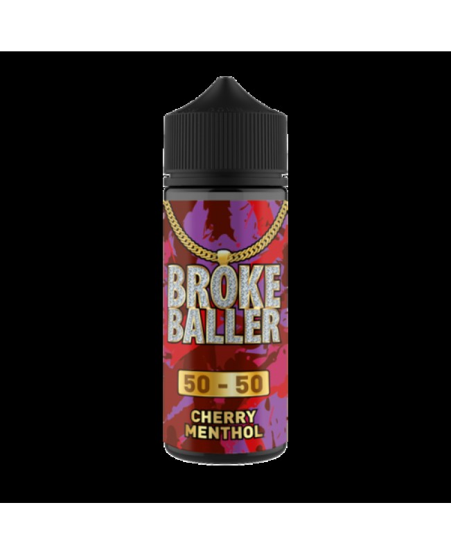 CHERRY MENTHOL E LIQUID BY BROKE BALLER 100ML 50VG