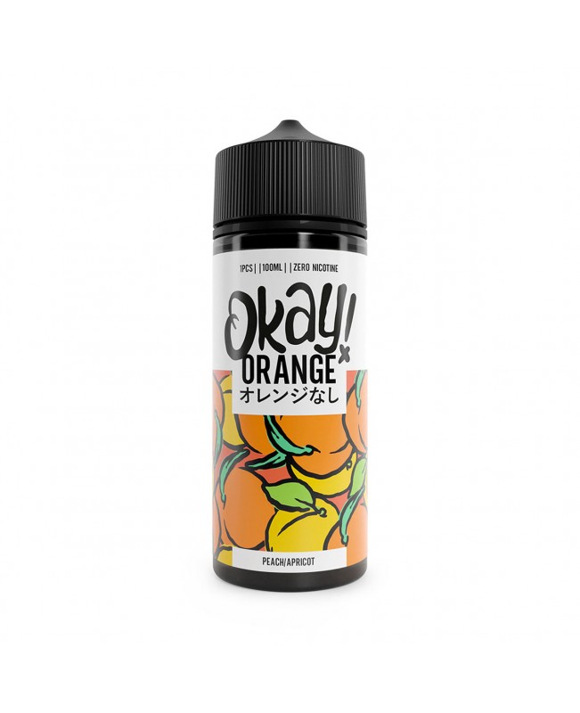 PEACH AND APRICOT E LIQUID BY OKAY ORANGE 100ML 70VG