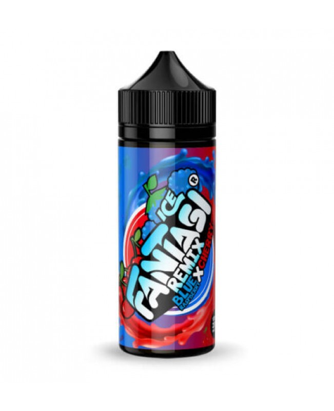 FANTASI REMIX BLUE RASPBERRY X CHERRY ICE E LIQUID BY FANTASI 100ML 70VG