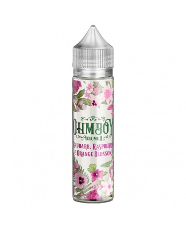 RHUBARB, RASPBERRY AND ORANGE BLOSSOM BY OHM BOY VOLUME II SHORT FILL 50ML & 100ML