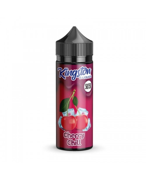 CHERRY CHILL E LIQUID KINGSTON 50/50 MENTHOL 100ML...