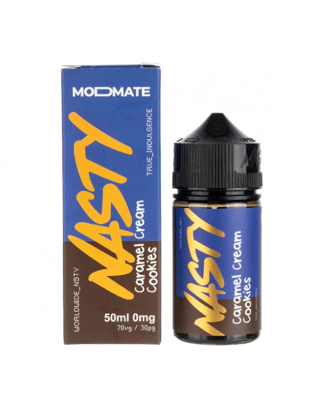 CARAMEL CREAM COOKIES E LIQUID BY NASTY JUICE MODMATE - SHORTFILL 50ML 70VG