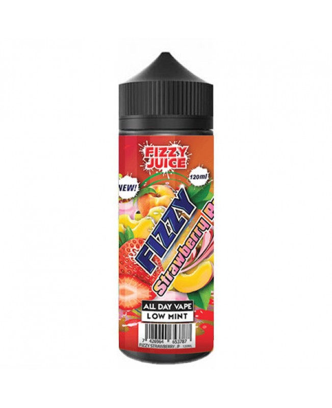 FIZZY STRAWBERRY PEACH E LIQUID BY FIZZY JUICE - MOHAWK & CO 100ML 70VG