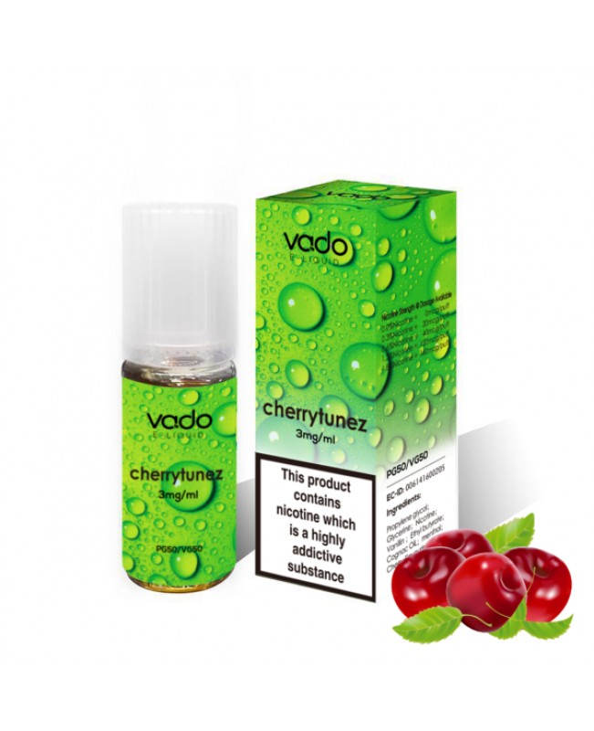 CHERRY TUNES E LIQUID BY VADO 10ML- X10 X20 X50