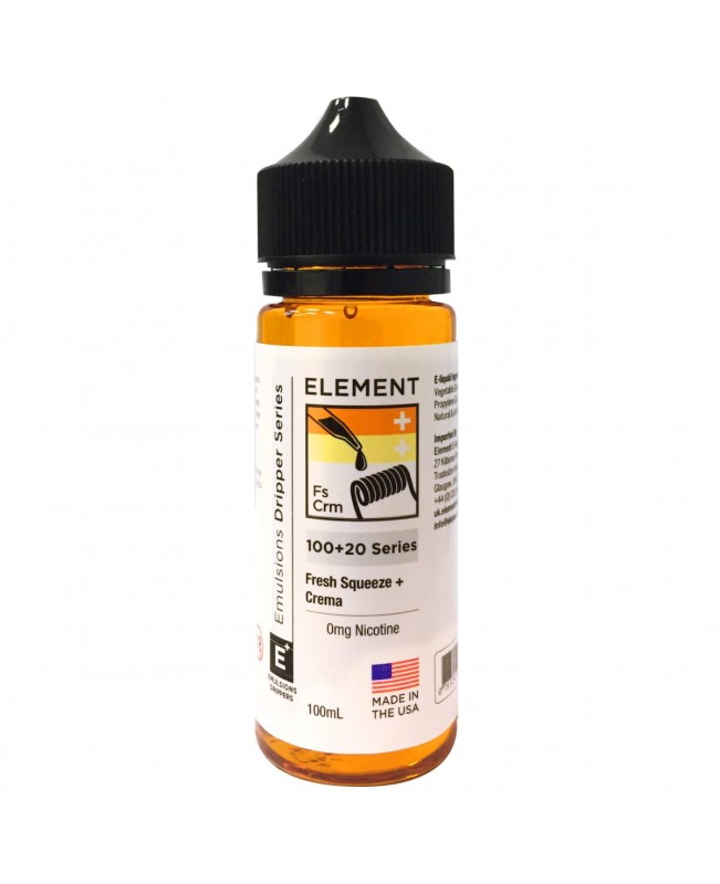 FRESH SQUEEZE + CREMA BY ELEMENT 100ML 80VG