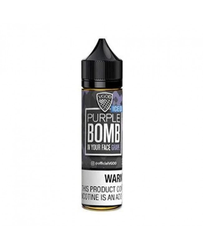 PURPLE BOMB ICED E LIQUID BY VGOD 50ML 70VG