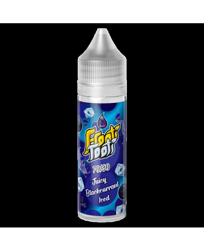 JUICY BLACKCURRANT ICE E LIQUID BY FROOTI TOOTI 50ML 70VG