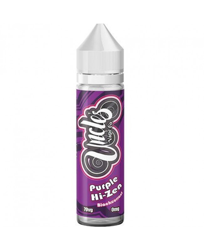 PURPLE HI-ZEN E LIQUID BY UNCLES VAPE CO 50ML 70VG