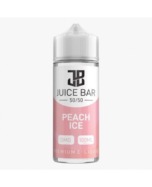 PEACH ICE E LIQUID BY JUICE BAR 100ML 50VG