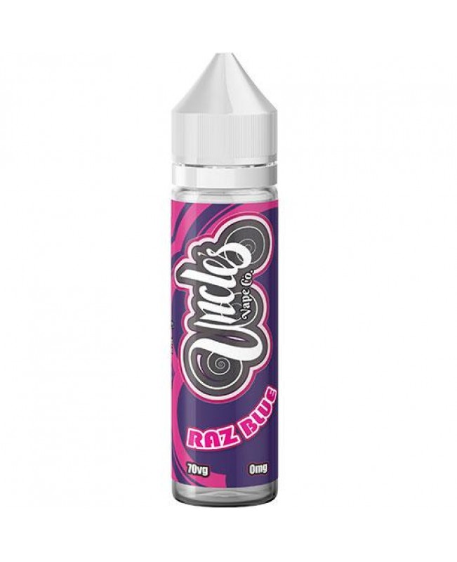 RAZ BLUE E LIQUID BY UNCLES VAPE CO 50ML 70VG