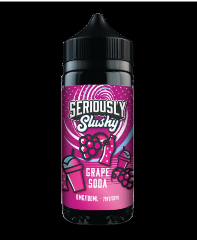 GRAPE SODA E-LIQUID BY SERIOUSLY SLUSHY / DOOZY VAPE CO 100ML 70VG