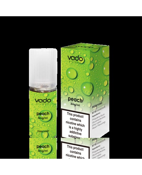 PEACH E LIQUID BY VADO 10ML- X10 X20 X50