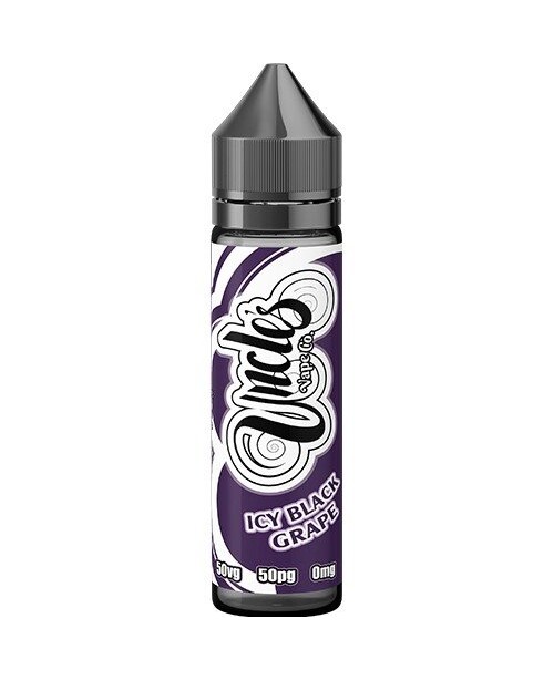 ICY BLACK GRAPE E LIQUID BY UNCLES VAPE CO 50ML 50...