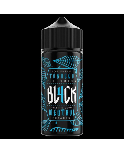 MENTHOL TOBACCO E LIQUID BY BL4CK 100ML 70VG