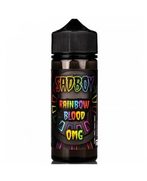 RAINBOW BLOOD E LIQUID BY SADBOY E LIQUID 100ML 75...