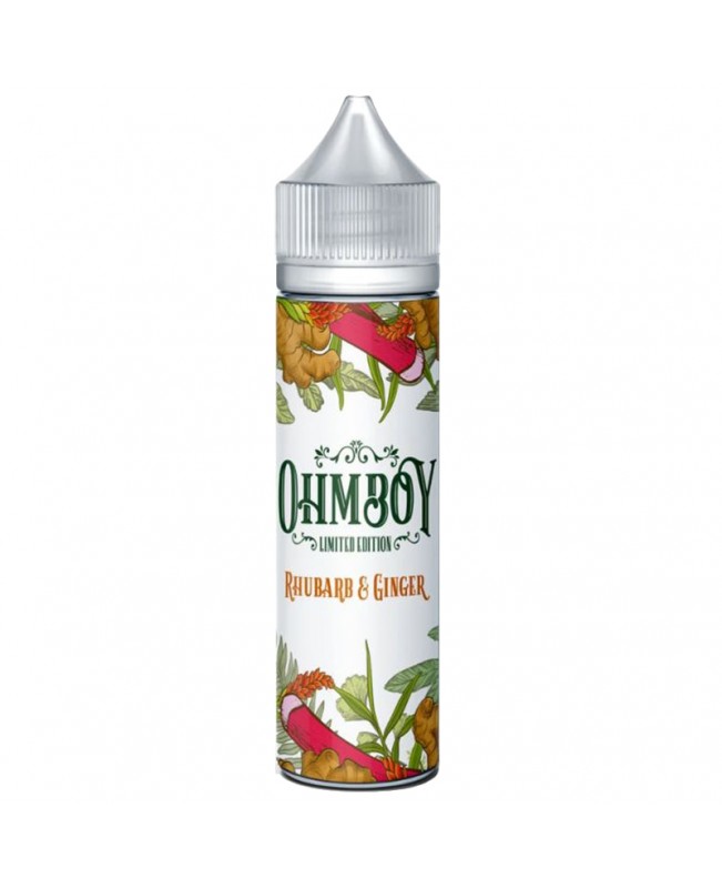 OHM BOY LIMITED EDITION RHUBARB & GINGER E-LIQUID SHORTFILL 50ML & 100ML