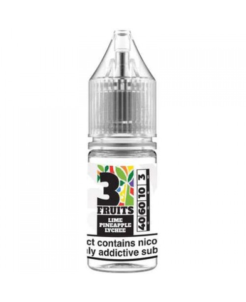 LIME PINEAPPLE LYCHEE TDP E LIQUID BY 3 FRUITS 10M...