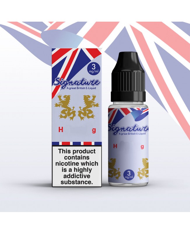 H BERG E LIQUID BY SIGNATURE 10ML