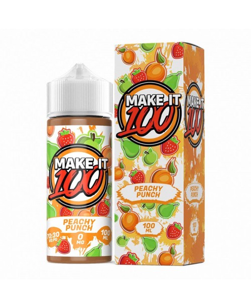 PEACHY PUNCH E-LIQUID SHORTFILL BY MAKE IT 100