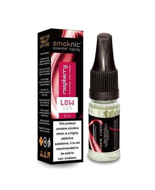 RASPBERRY E LIQUID BY SMOKNIC 10ML 70VG