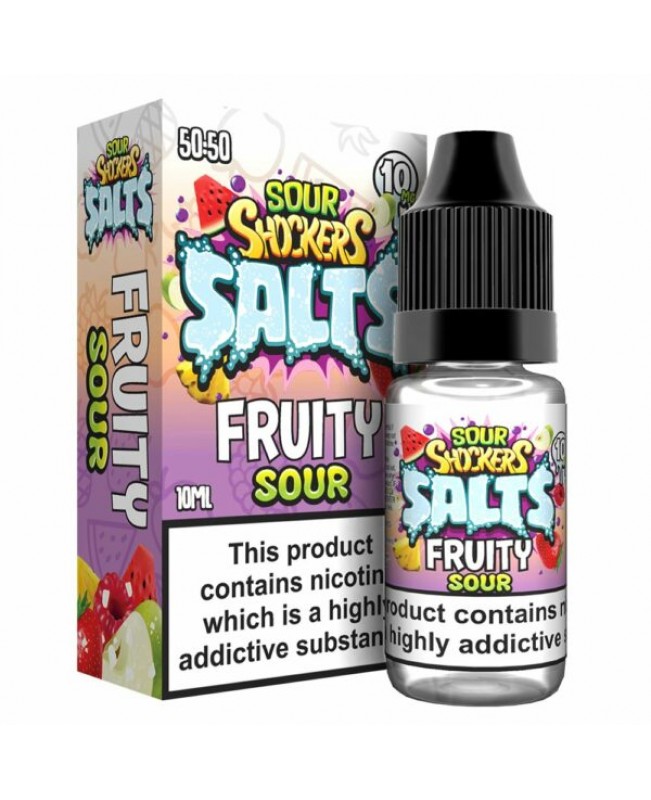 FRUITY SOURS NICOTINE SALT E-LIQUID BY SOUR SHOCKERS