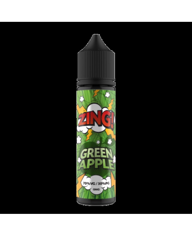 GREEN APPLE E LIQUID BY ZING! 50ML 70VG