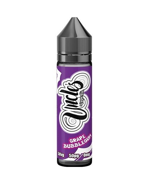 GRAPE BUBBLEGUM E LIQUID BY UNCLES VAPE CO 50ML 50...