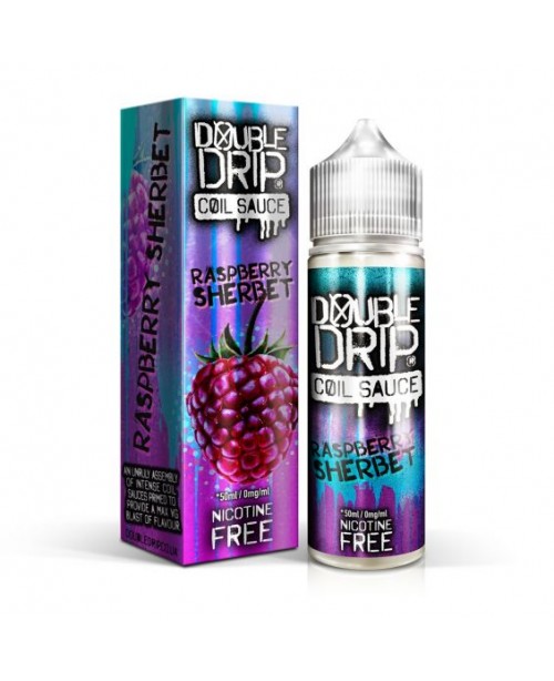 RASPBERRY SHERBET E LIQUID BY DOUBLE DRIP 50ML 80V...